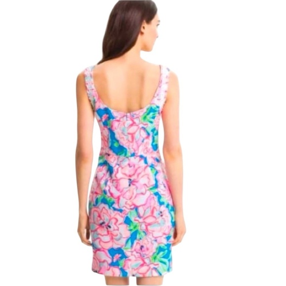 Lilly Pulitzer Nienie Dress Flutter Blue Lucky Charm 51971 Size 0 - Picture 4 of 13